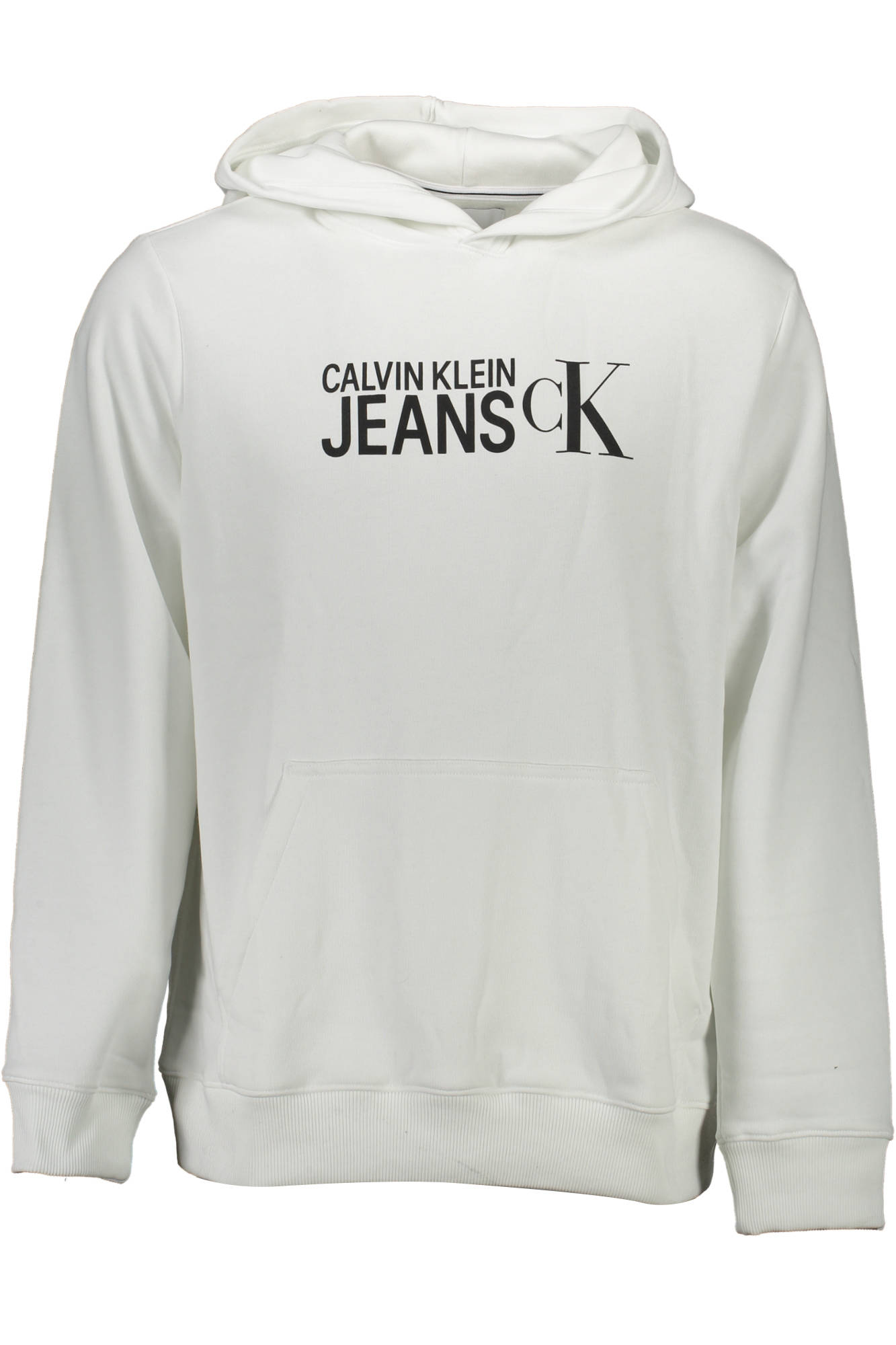 CALVIN KLEIN FELPA SENZA ZIP UOMO BIANCO