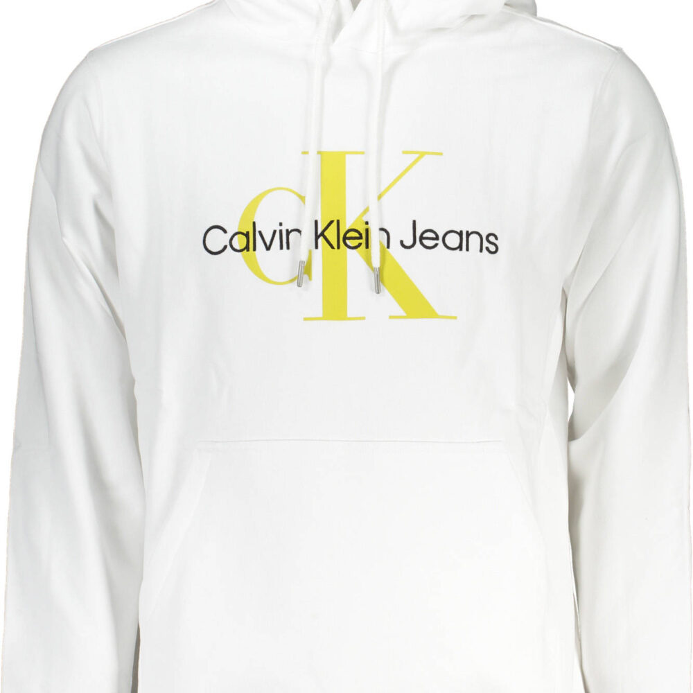 CALVIN KLEIN FELPA SENZA ZIP UOMO BIANCO