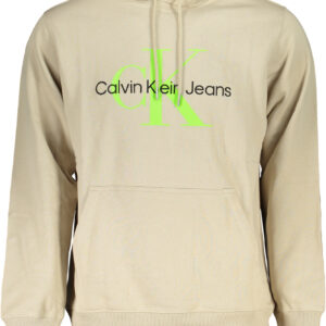 CALVIN KLEIN FELPA SENZA ZIP UOMO BEIGE