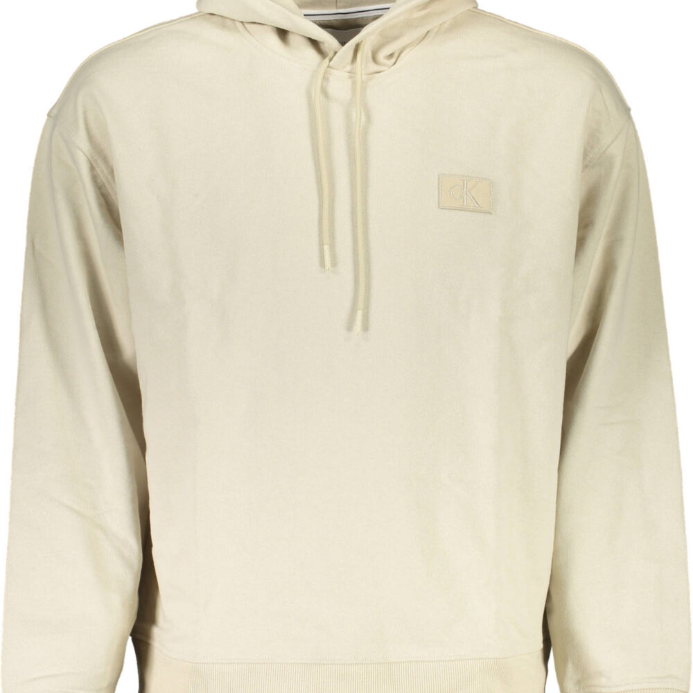 CALVIN KLEIN FELPA SENZA ZIP UOMO BEIGE