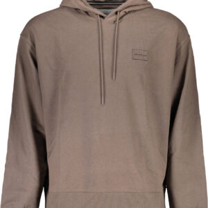 CALVIN KLEIN FELPA SENZA ZIP UOMO MARRONE