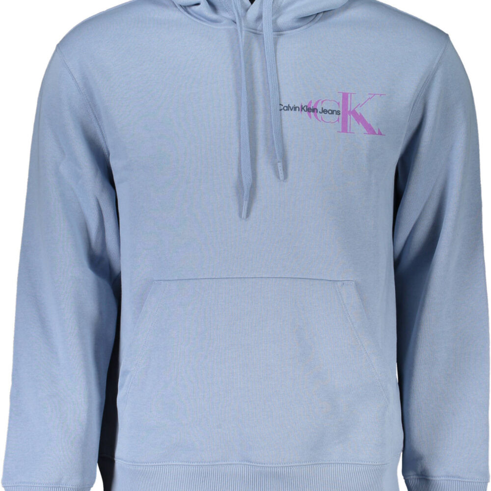 CALVIN KLEIN FELPA SENZA ZIP UOMO AZZURRO