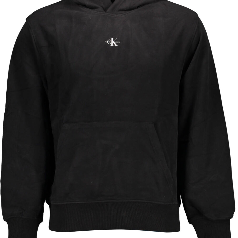 CALVIN KLEIN FELPA SENZA ZIP UOMO NERO