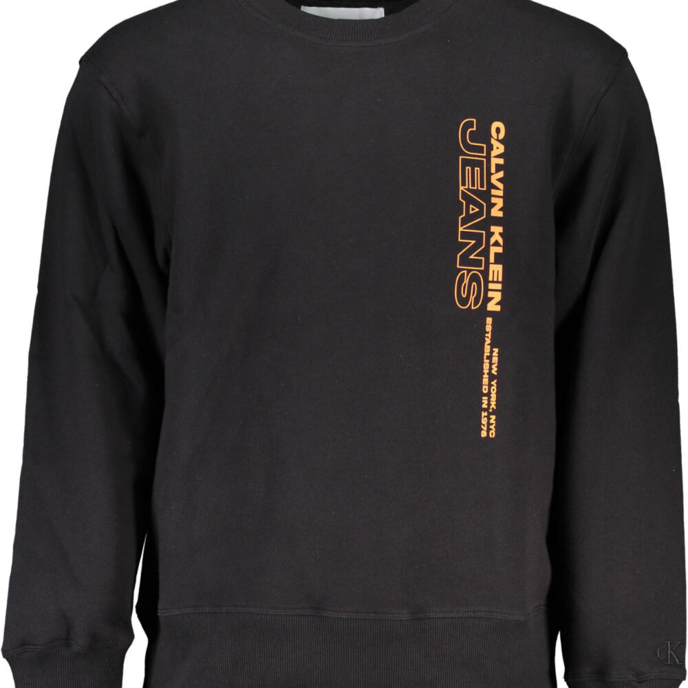 CALVIN KLEIN FELPA SENZA ZIP UOMO NERO