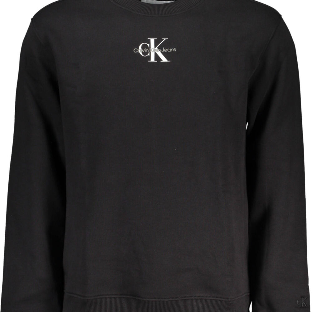 CALVIN KLEIN FELPA SENZA ZIP UOMO NERO