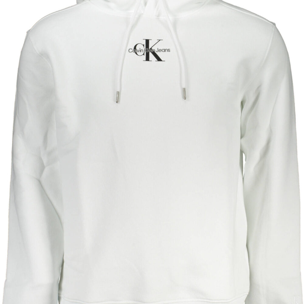 CALVIN KLEIN FELPA SENZA ZIP UOMO BIANCO