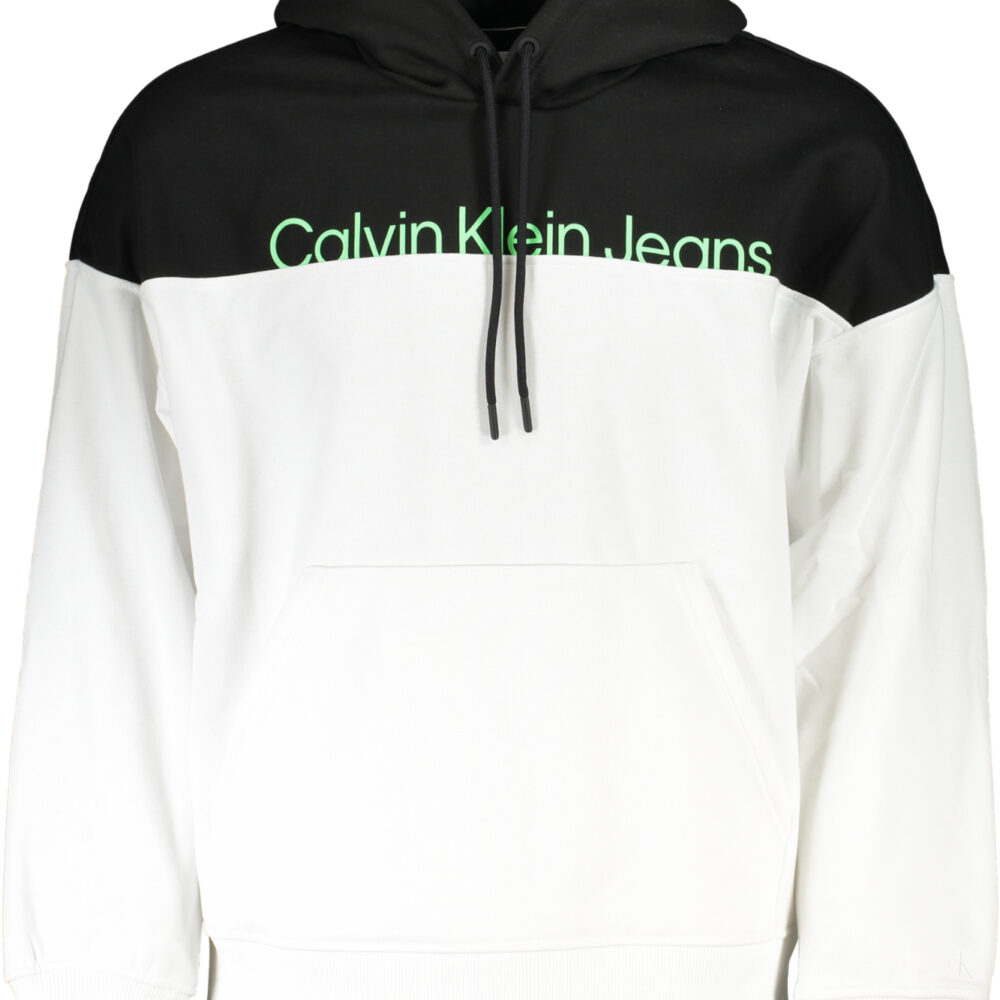 CALVIN KLEIN FELPA SENZA ZIP UOMO BIANCO