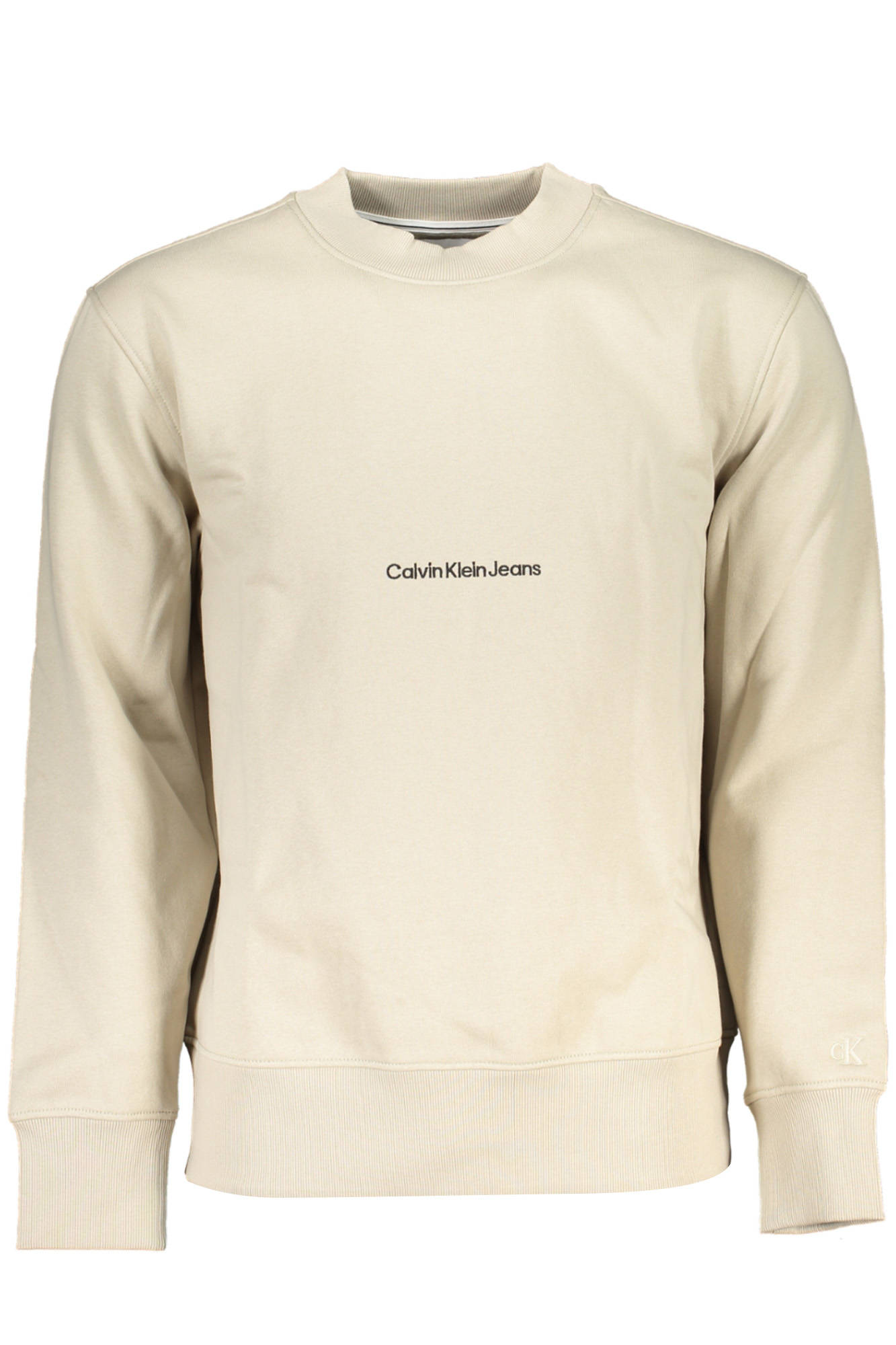 CALVIN KLEIN FELPA SENZA ZIP UOMO BEIGE