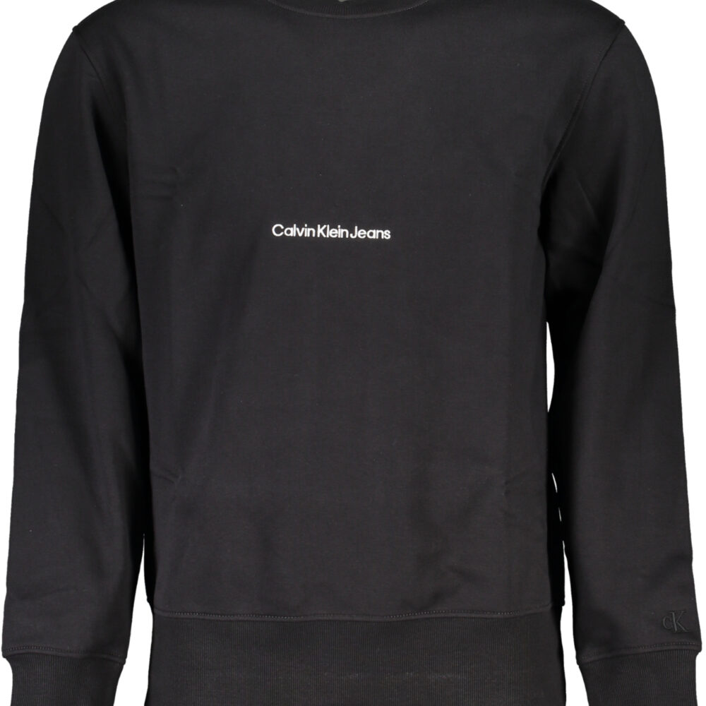 CALVIN KLEIN FELPA SENZA ZIP UOMO NERO