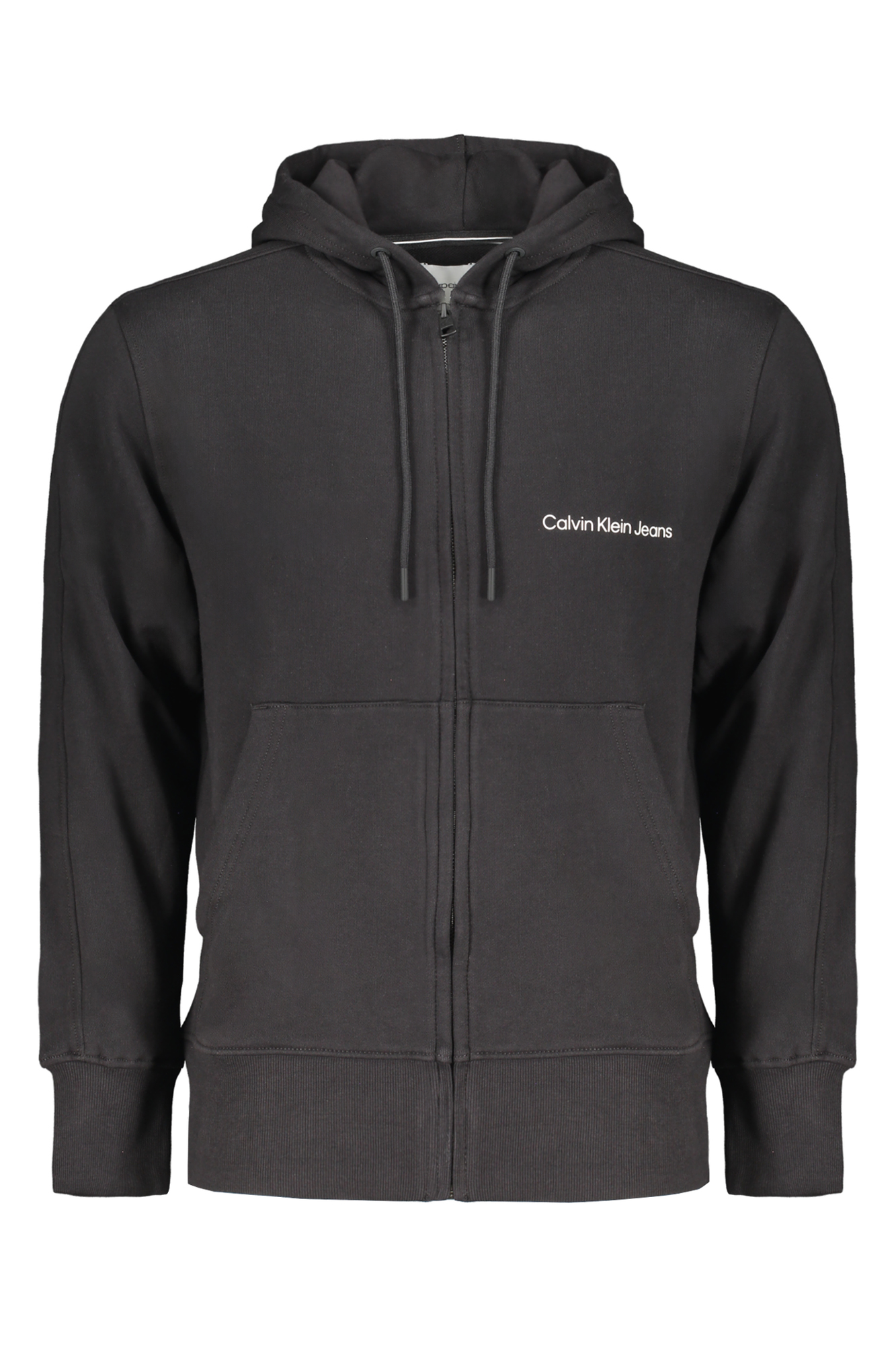 CALVIN KLEIN FELPA CON ZIP UOMO NERO