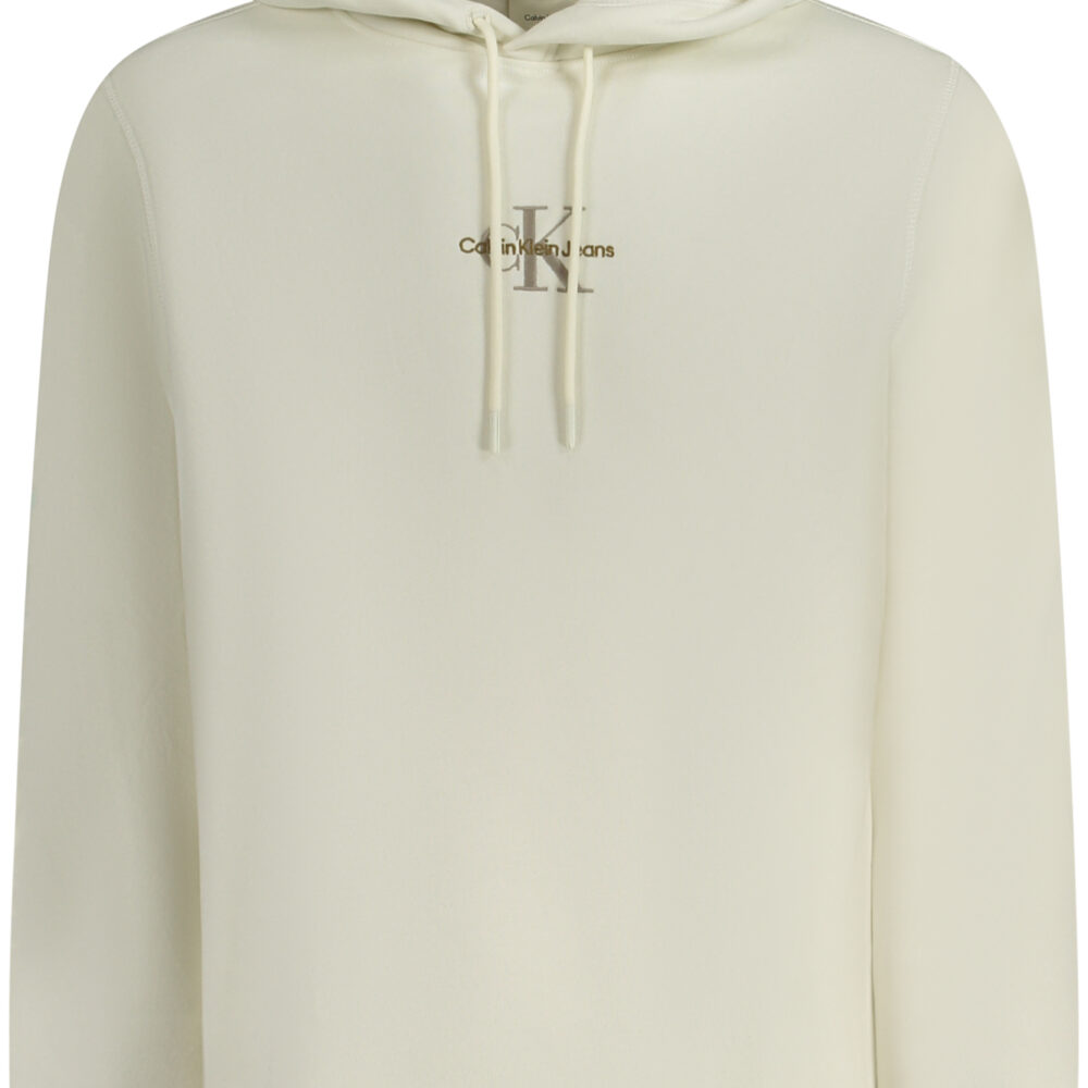 CALVIN KLEIN FELPA SENZA ZIP UOMO BIANCO