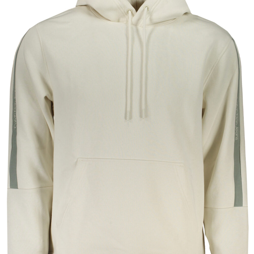 CALVIN KLEIN FELPA SENZA ZIP UOMO BIANCO