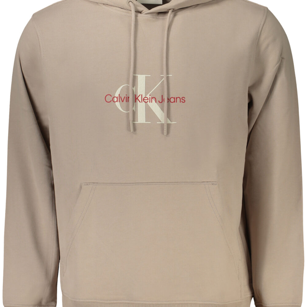CALVIN KLEIN FELPA SENZA ZIP UOMO BEIGE