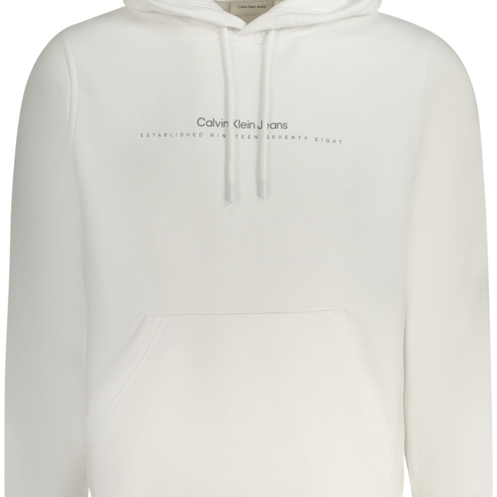CALVIN KLEIN FELPA SENZA ZIP UOMO BIANCO