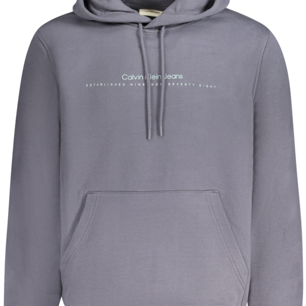 CALVIN KLEIN FELPA SENZA ZIP UOMO BLU
