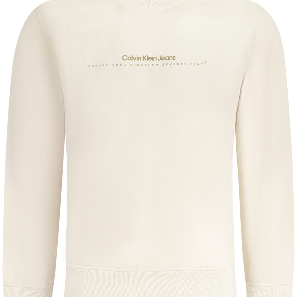 CALVIN KLEIN FELPA SENZA ZIP UOMO BEIGE