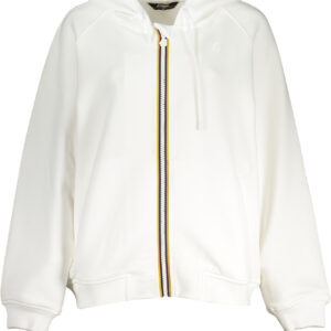 K-WAY FELPA CON ZIP DONNA BIANCO