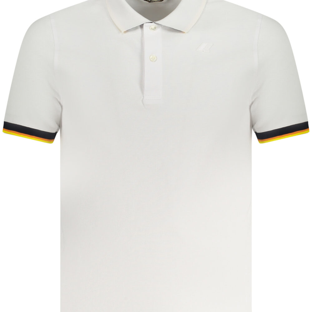 K-WAY POLO MANICHE CORTE UOMO BIANCO