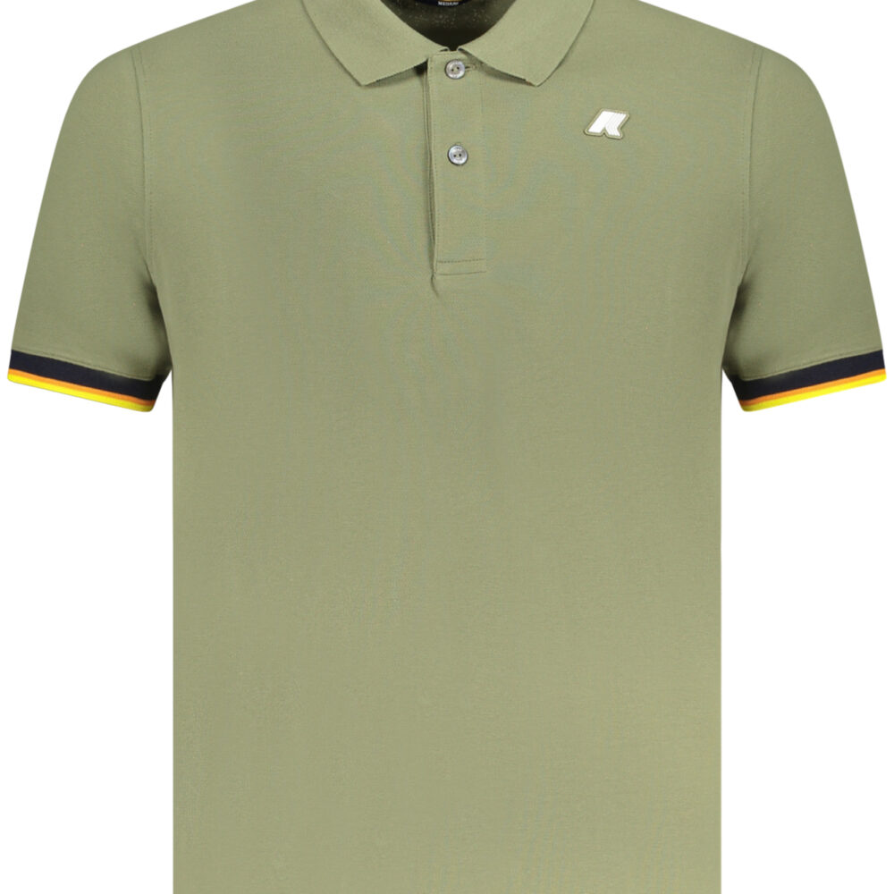 K-WAY POLO MANICHE CORTE UOMO VERDE