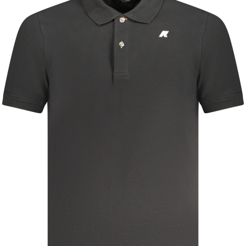 K-WAY POLO MANICHE CORTE UOMO NERO