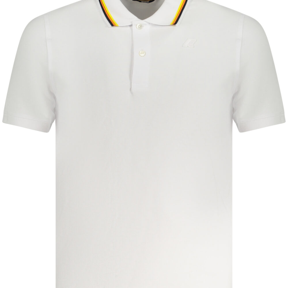 K-WAY POLO MANICHE CORTE UOMO BIANCO