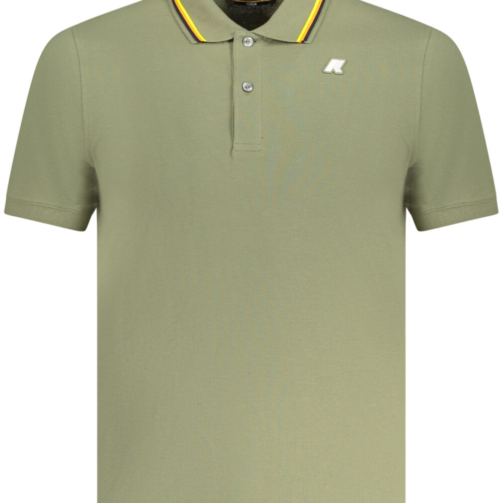 K-WAY POLO MANICHE CORTE UOMO VERDE