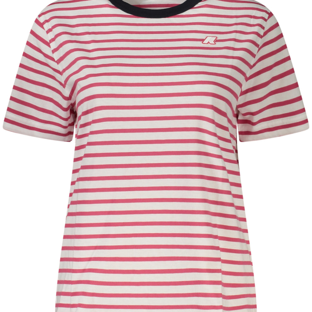 K-WAY T-SHIRT MANICHE CORTE DONNA ROSA