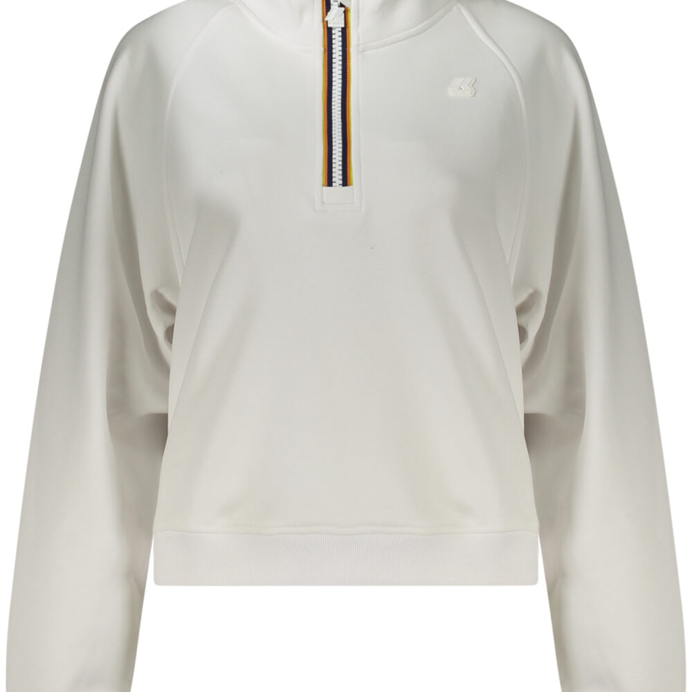 K-WAY FELPA SENZA ZIP DONNA BIANCO