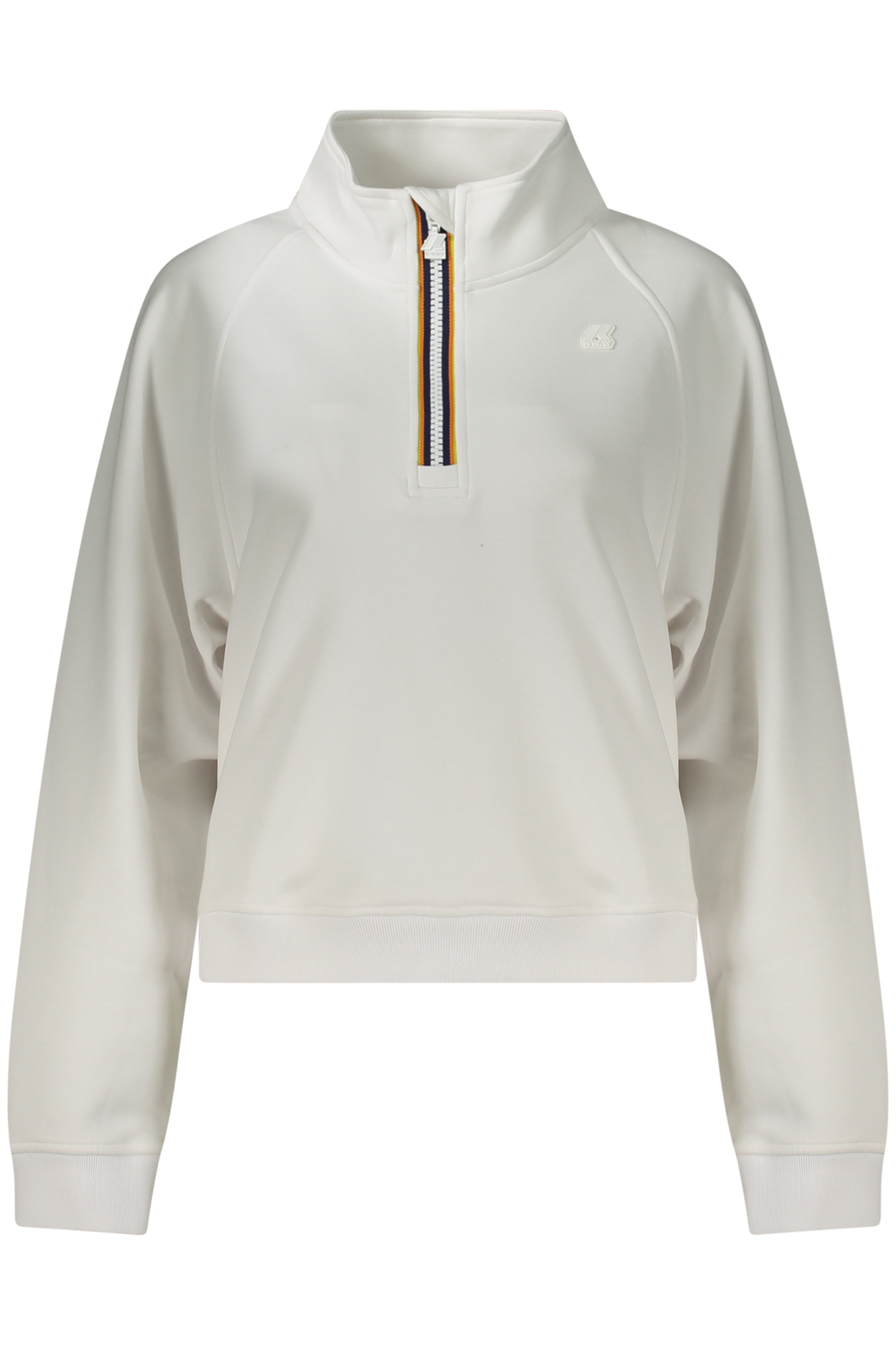 K-WAY FELPA SENZA ZIP DONNA BIANCO