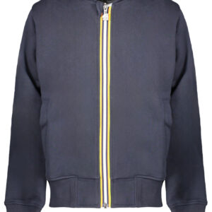 K-WAY FELPA CON ZIP BAMBINO BLU