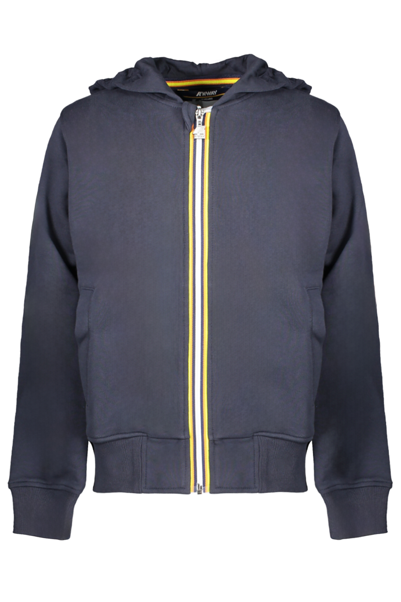 K-WAY FELPA CON ZIP BAMBINO BLU