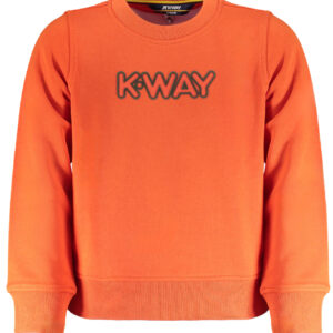 K-WAY FELPA SENZA ZIP BAMBINO ARANCIO