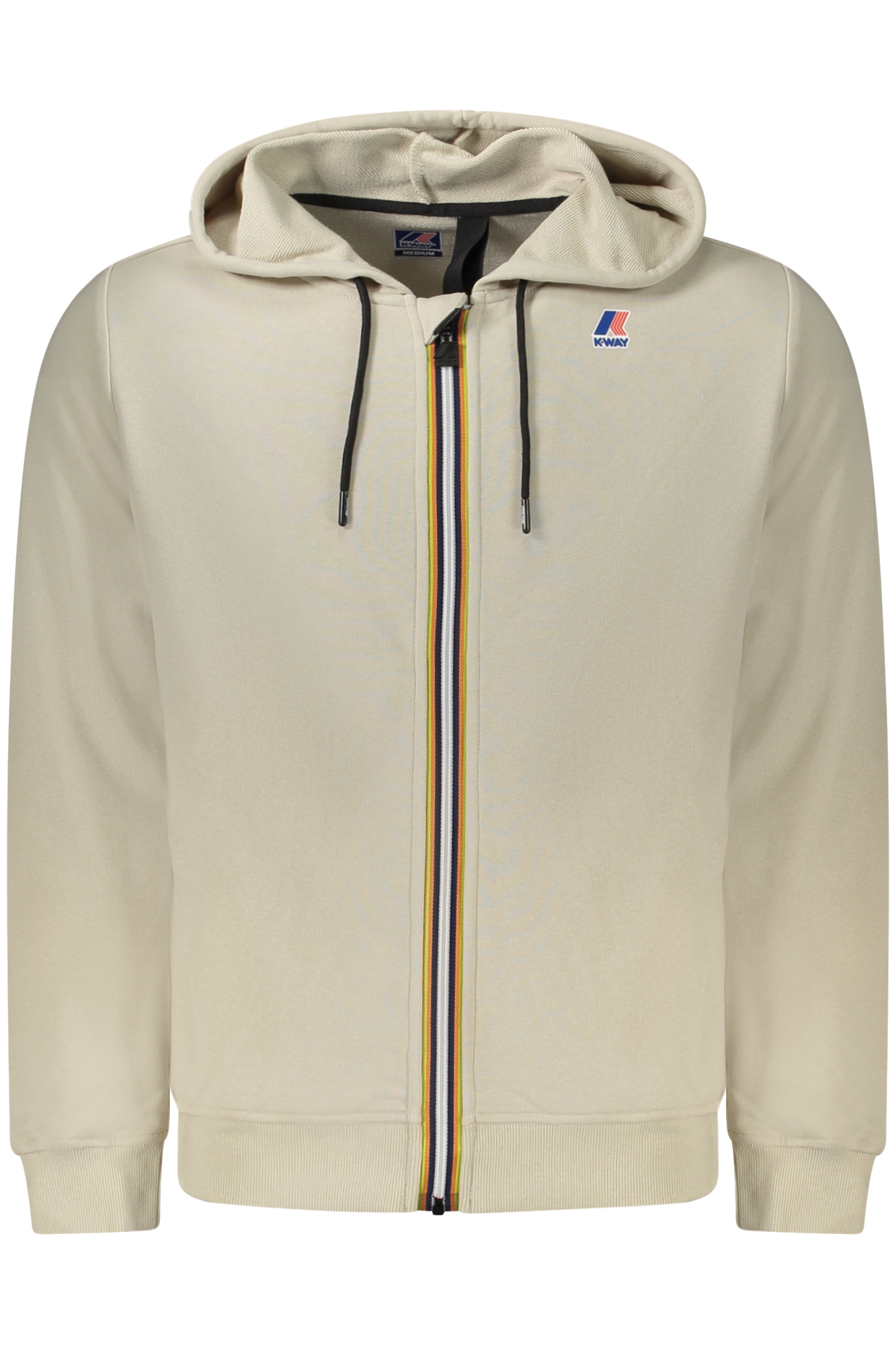 K-WAY FELPA CON ZIP UOMO BEIGE
