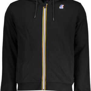 K-WAY FELPA CON ZIP UOMO NERO