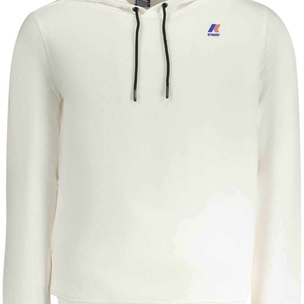 K-WAY FELPA SENZA ZIP UOMO BIANCO