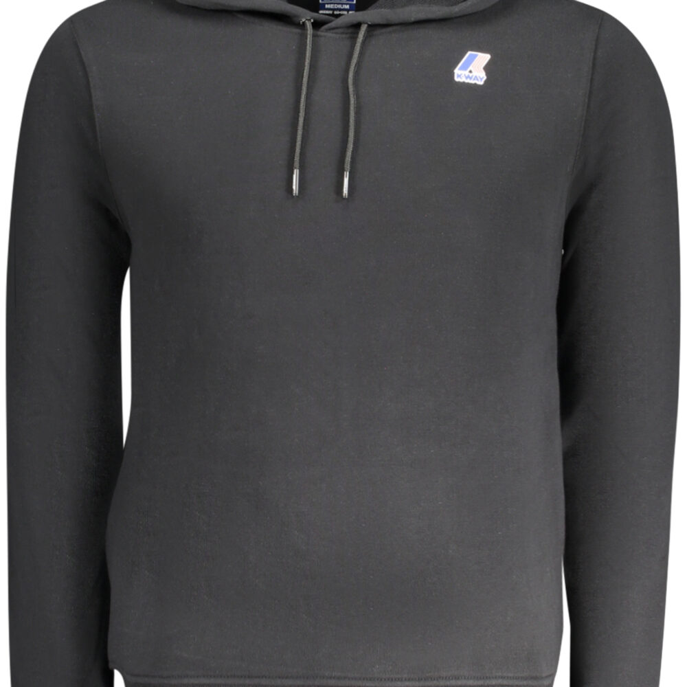 K-WAY FELPA SENZA ZIP UOMO NERO