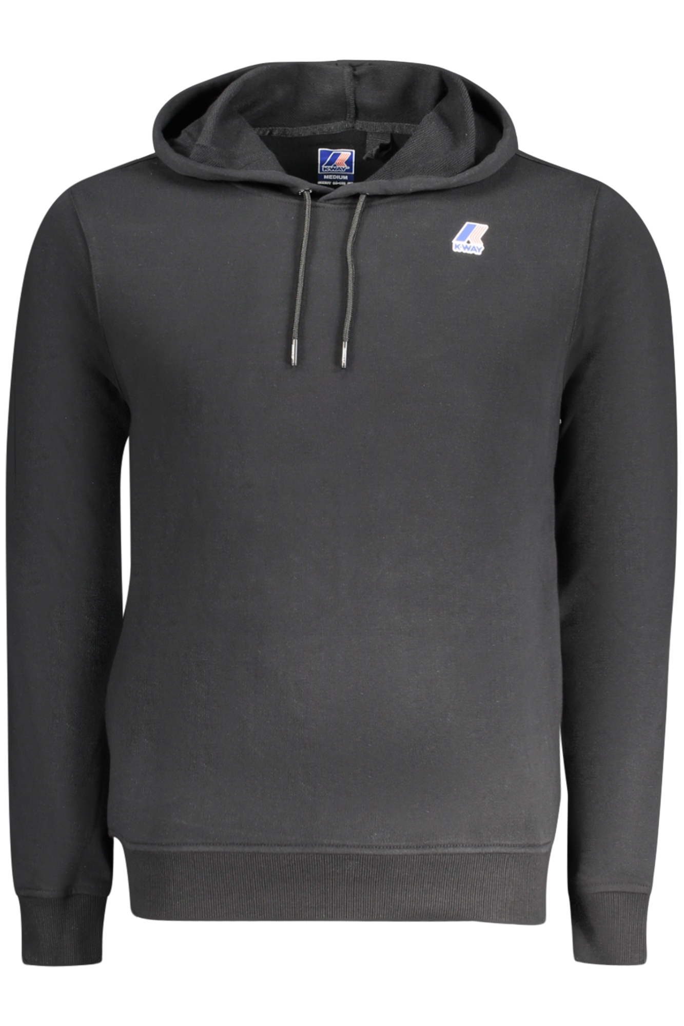 K-WAY FELPA SENZA ZIP UOMO NERO