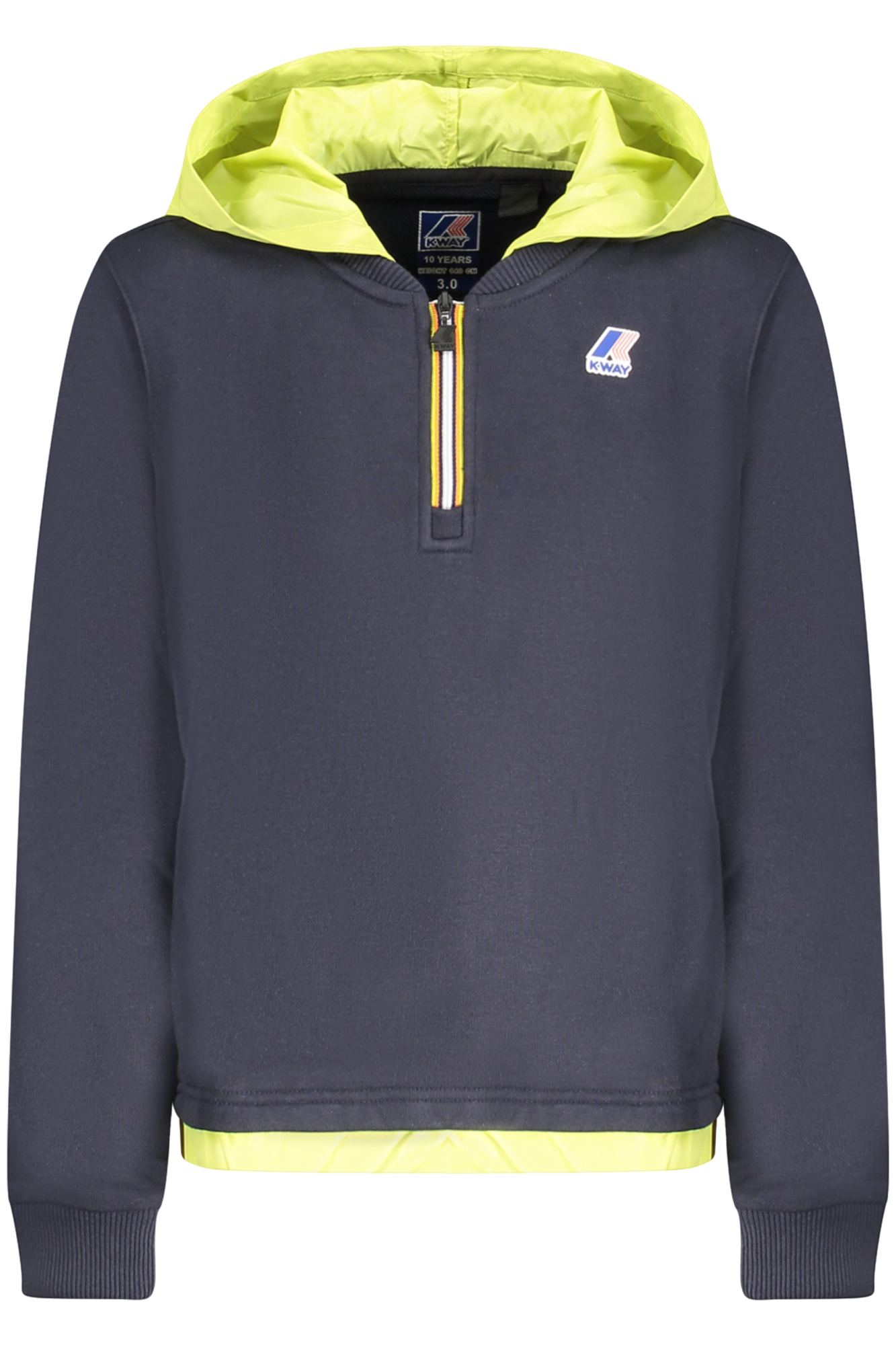 K-WAY FELPA SENZA ZIP BAMBINO BLU