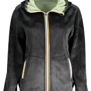 K-WAY FELPA CON ZIP DONNA NERO