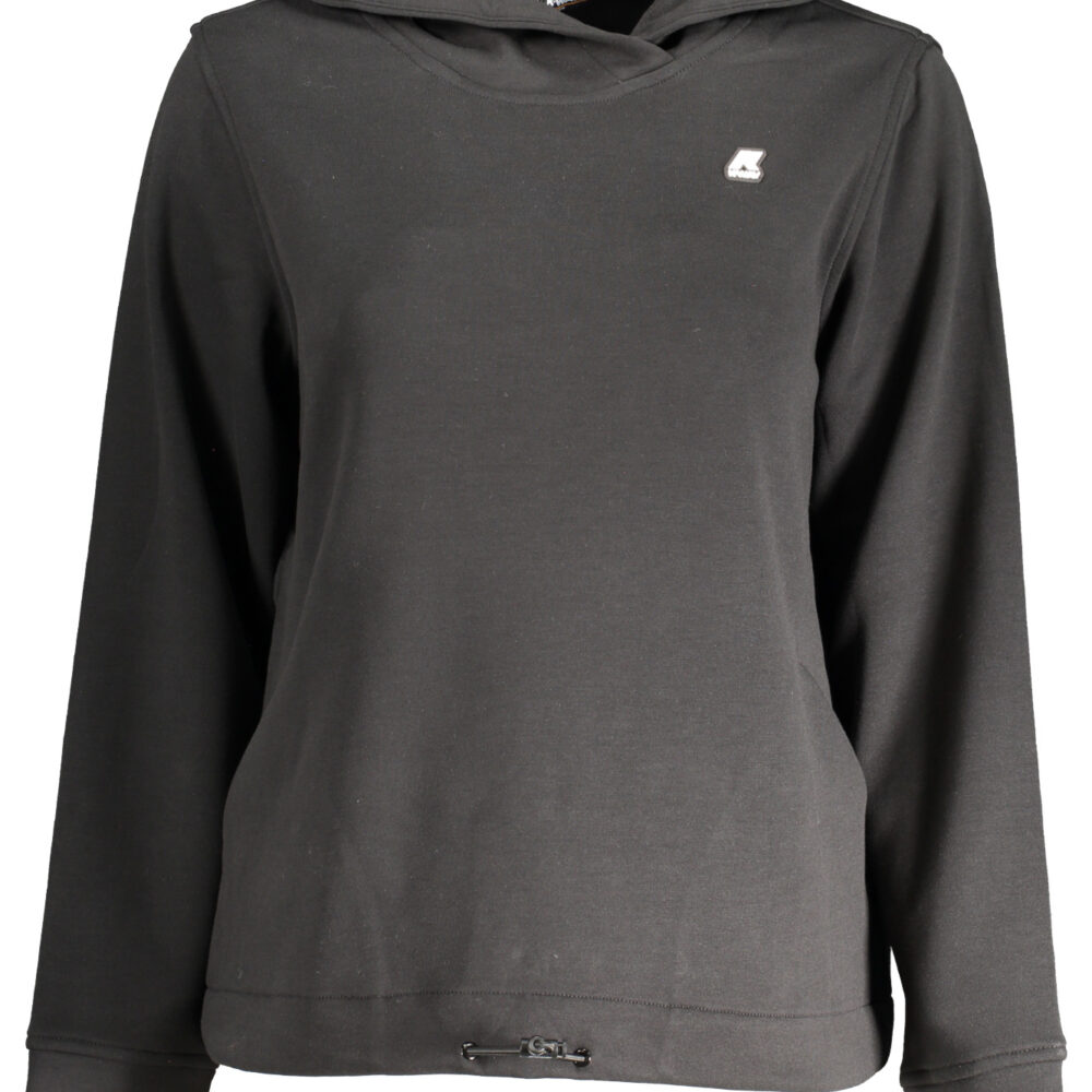 K-WAY FELPA SENZA ZIP DONNA NERO