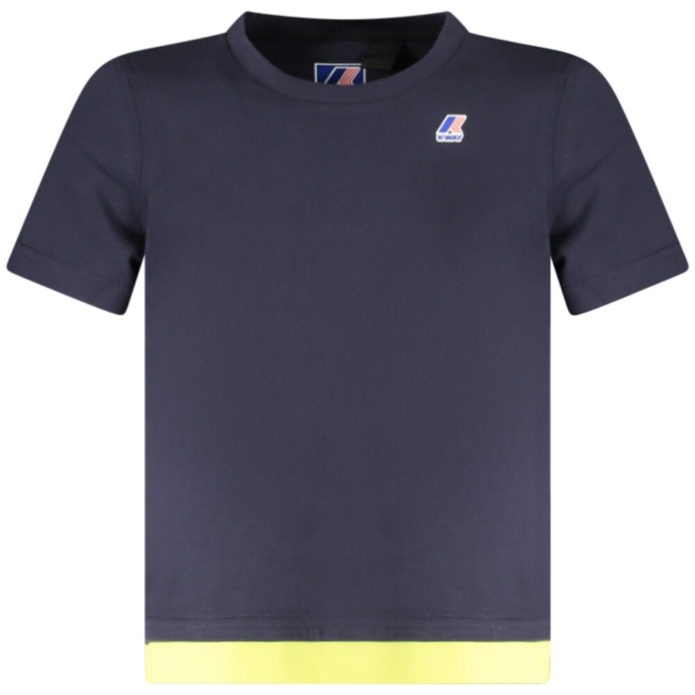 K-WAY T-SHIRT MANICHE CORTE BAMBINO BLU
