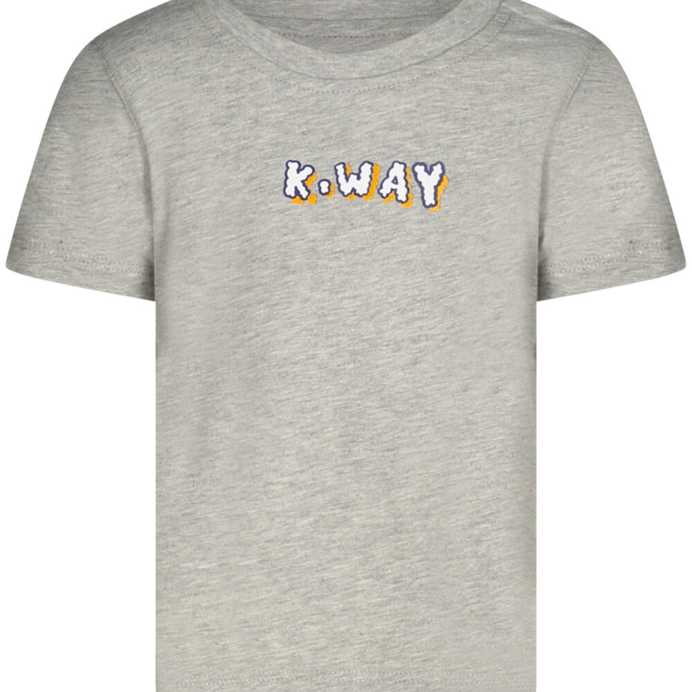 K-WAY T-SHIRT MANICHE CORTE BAMBINO GRIGIO
