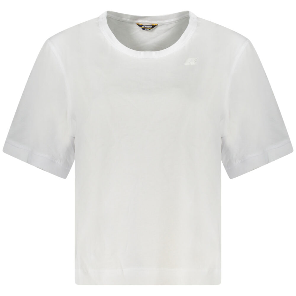 K-WAY T-SHIRT MANICHE CORTE DONNA BIANCO
