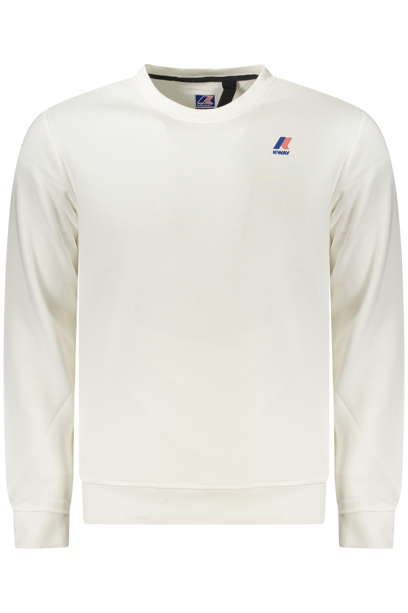 K-WAY FELPA SENZA ZIP UOMO BIANCO