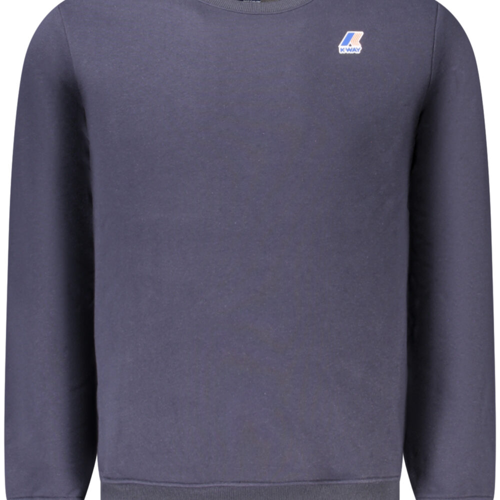 K-WAY FELPA SENZA ZIP UOMO BLU