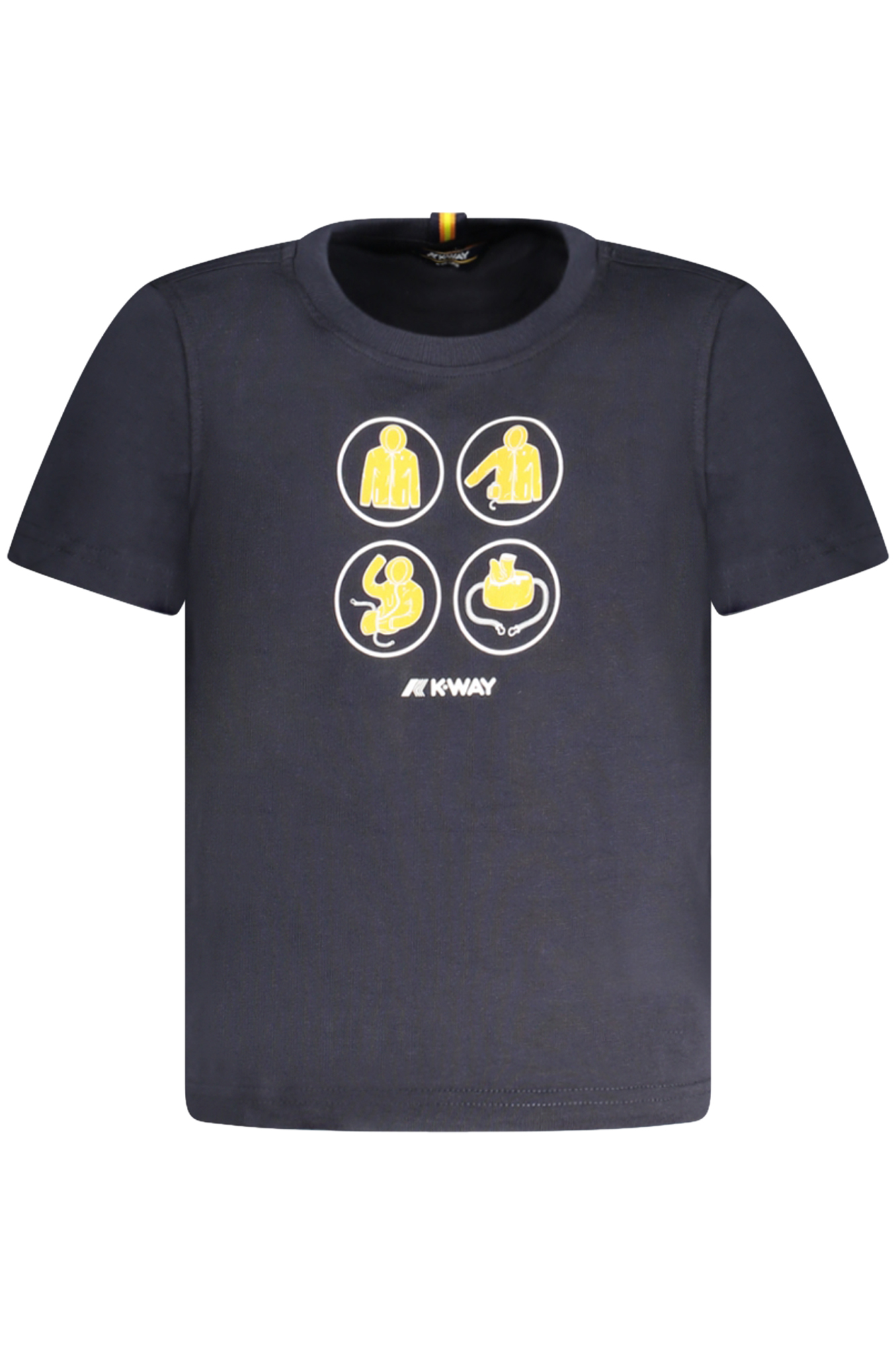 K-WAY T-SHIRT MANICHE CORTE BAMBINO BLU