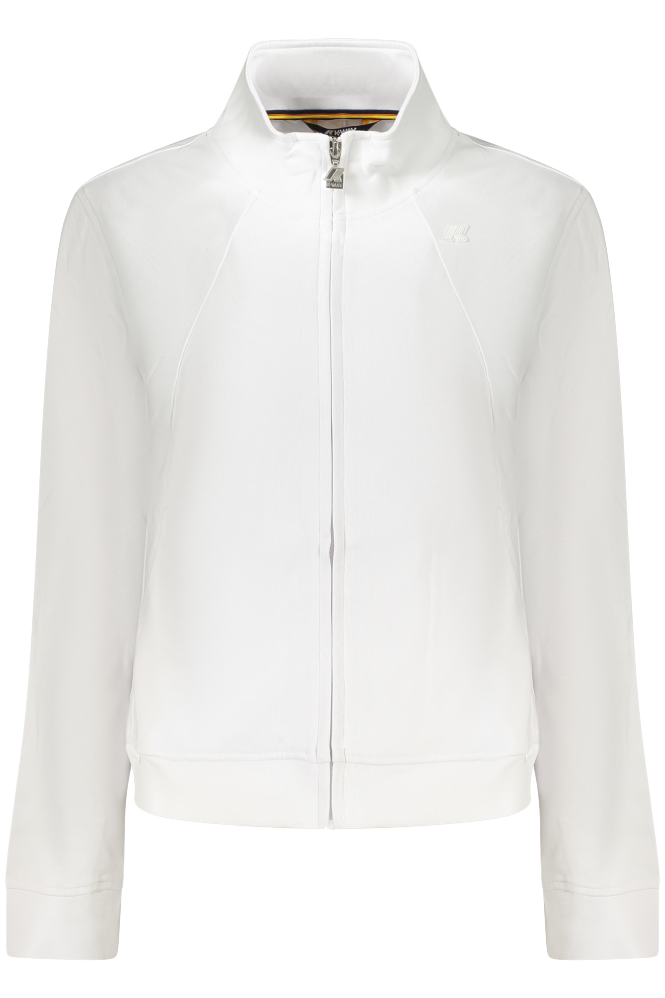 K-WAY FELPA CON ZIP DONNA BIANCO