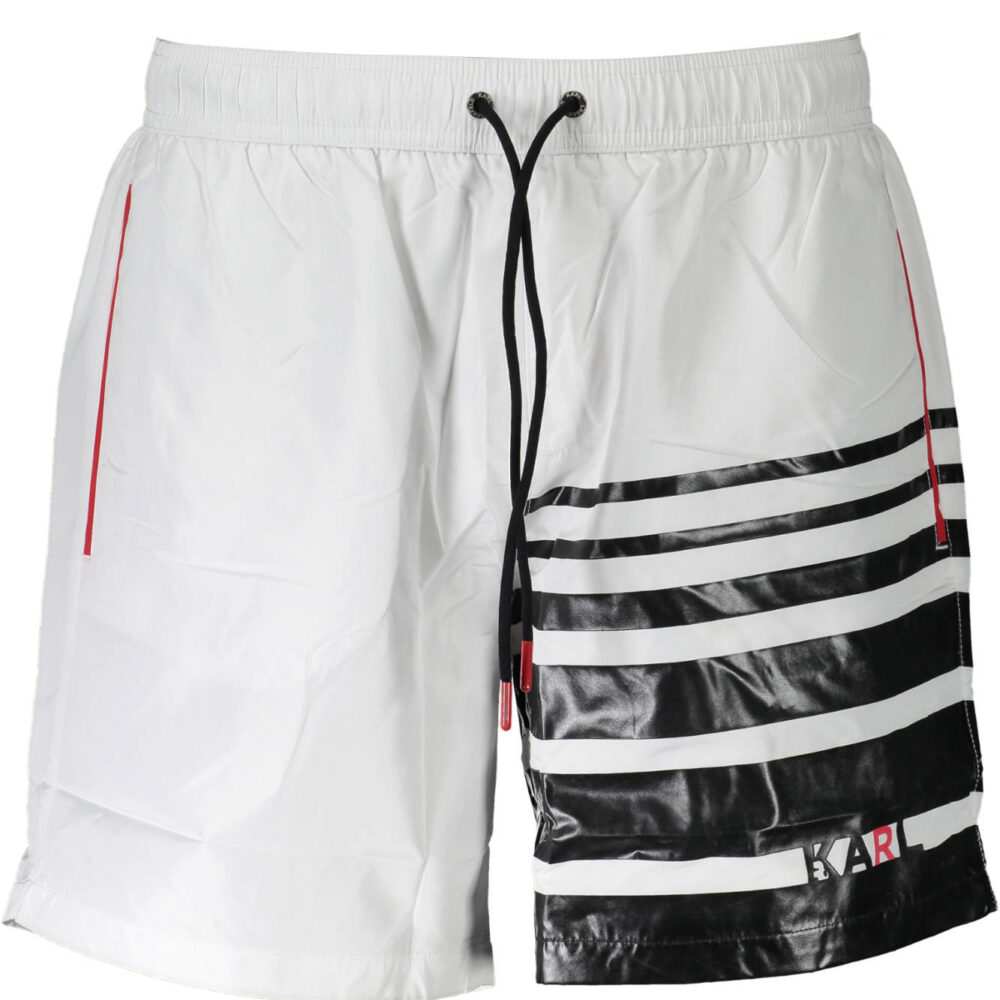 KARL LAGERFELD BEACHWEAR COSTUME PARTE SOTTO UOMO BIANCO
