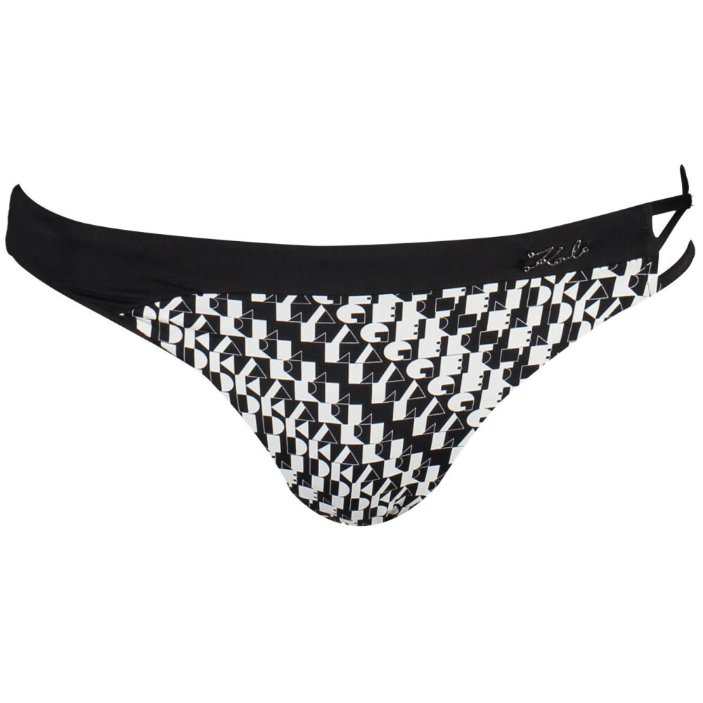 KARL LAGERFELD BEACHWEAR COSTUME PARTE SOTTO DONNA NERO