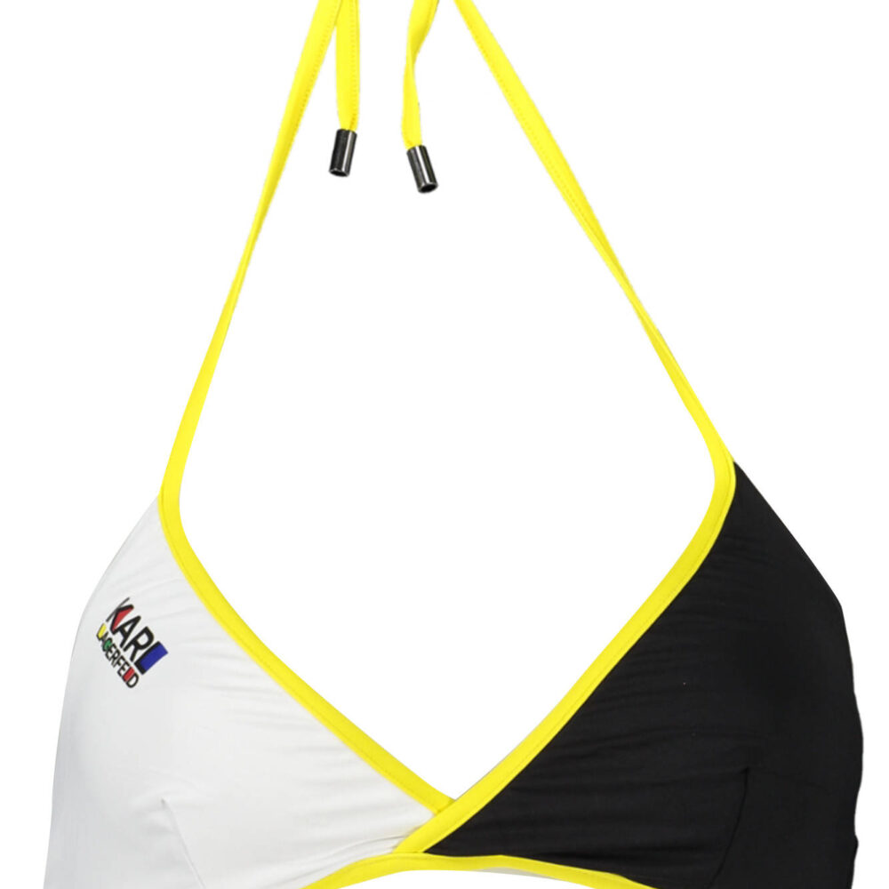 KARL LAGERFELD BEACHWEAR COSTUME PARTE SOPRA DONNA NERO